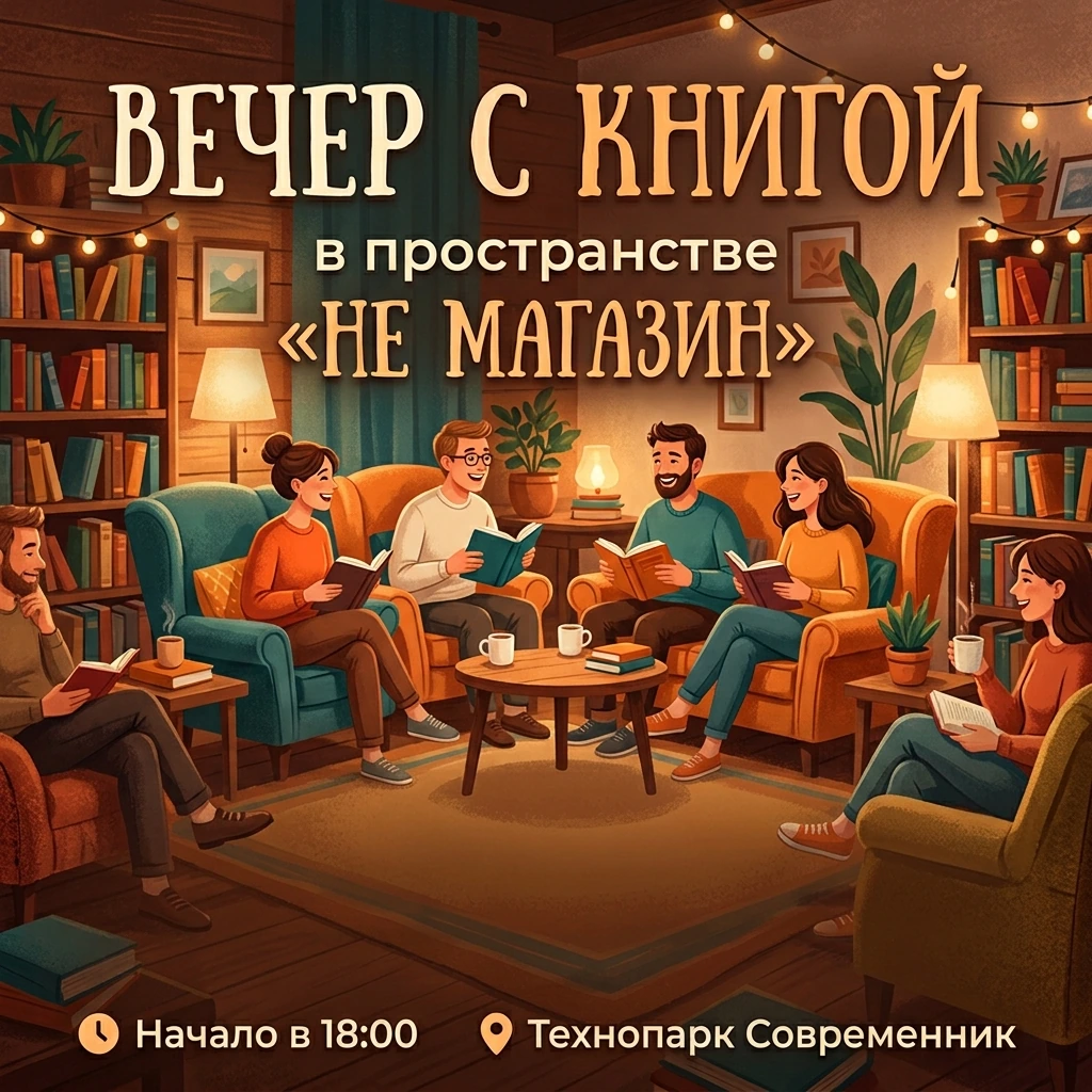 «Вечер с книгой» в пространстве «Не магазин»