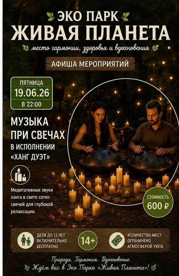 музыка при свечах в исполнении «ХАНГ-ДУЭТ»