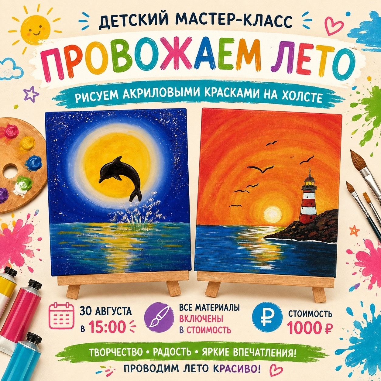 Мастер-класс «Провожаем лето»