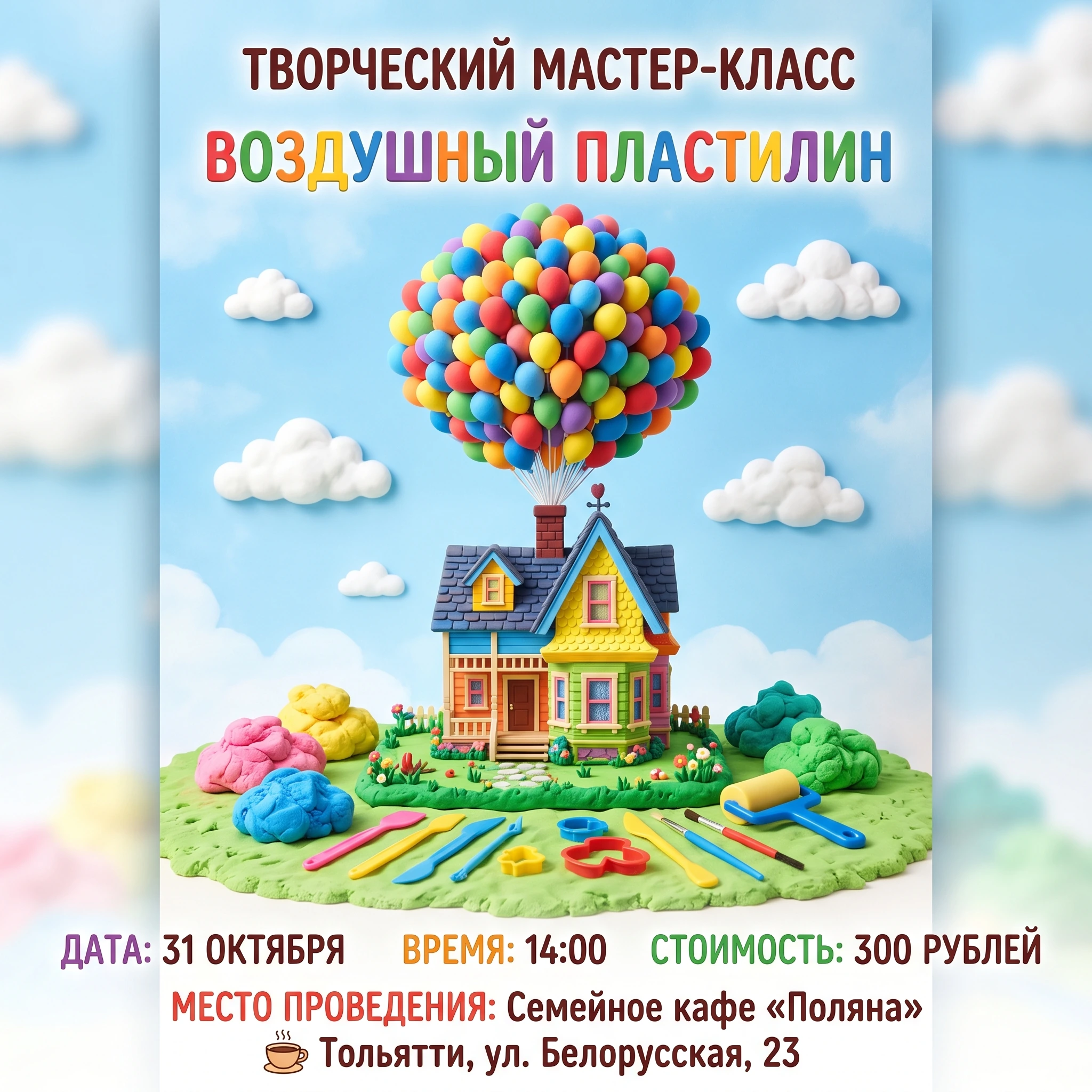 Воздушный пластилин «Дом из мультфильма „Вверх“»