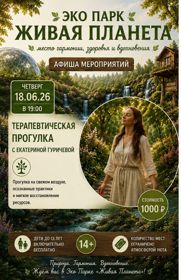 Терапевтическая прогулка с Екатериной Гуричевой