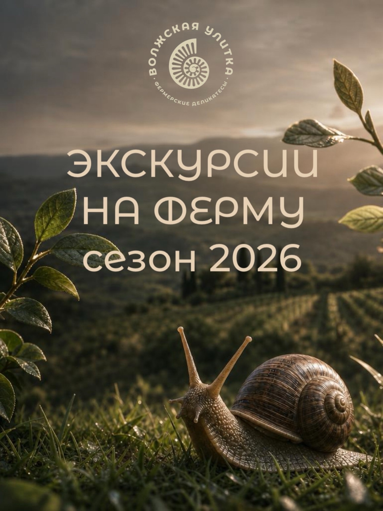 Экскурсия на ферме "Волжская улитка"