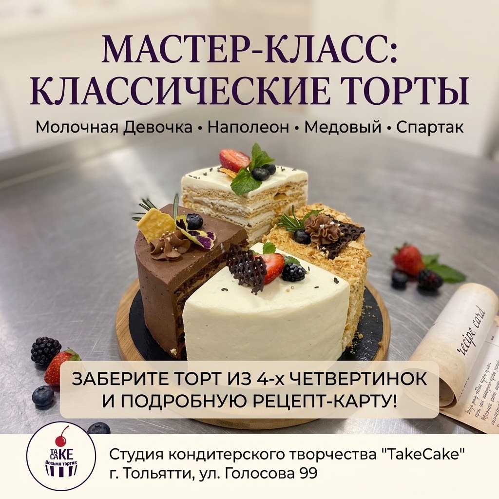 Мастер-класс: Классические торты
