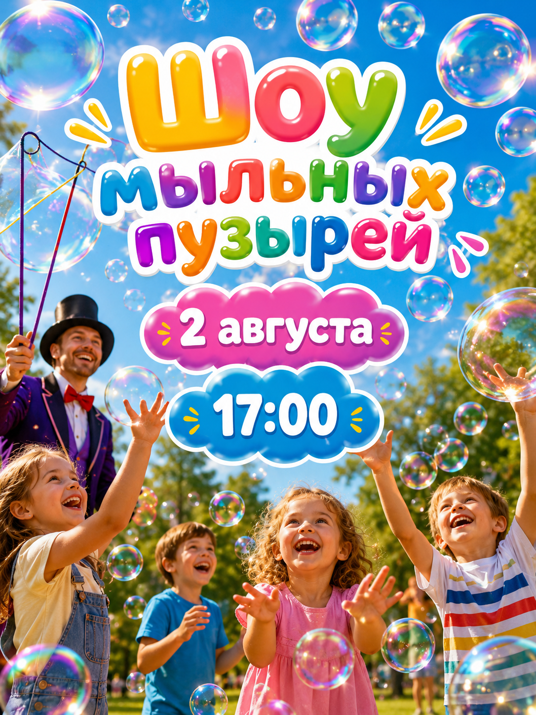 Шоу мыльных пузырей