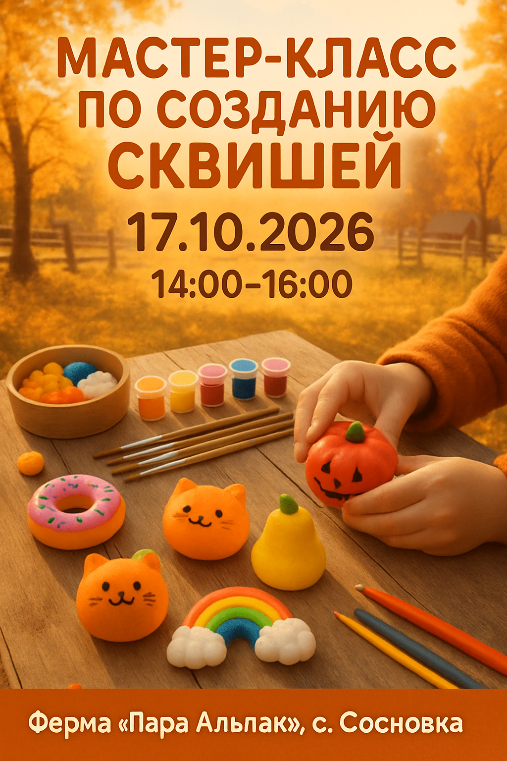 МАСТЕР-КЛАСС ПО СОЗДАНИЮ СКВИШЕЙ