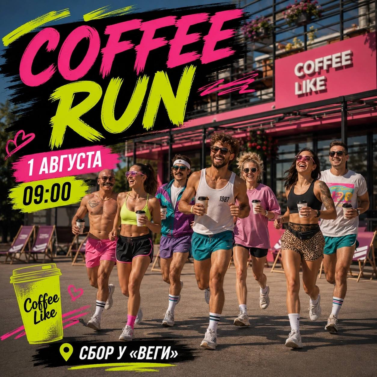 COFFEE RUN В СТИЛЕ 80-Х